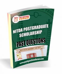 NITDA Postgraduate Scholarship Past Qeustions
