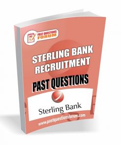 Sterling Bank Recruitment Past Questions