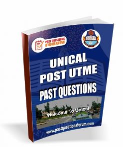 University of Calabar Post UTME Past Questions For Social and Management Science Faculties PDF Download 2021/2022