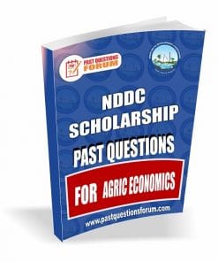 NDDC Scholarship Past Questions for AGRIC ECONOMICS