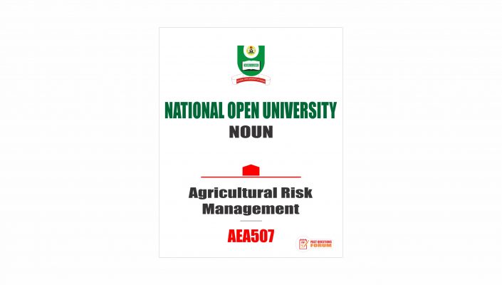 AEA507 - Agricultural Risk Management - Past Questions Forum