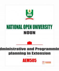 AEM505 - Administrative and Programming planning in Extension (october-2019)