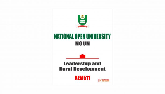 AEM511 - Leadership and Rural Development - Past Questions Forum