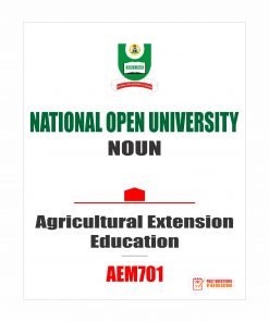 AEM701 - Agricultural Extension Education (october-2019)