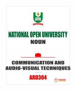 ARD304 - COMMUNICATION AND AUDIO-VISUAL TECHNIQUES (october-2019)