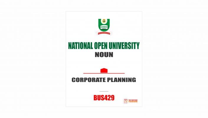 BUS429 - CORPORATE PLANNING - Past Questions Forum