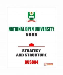 BUS804 - STRATEGY AND STRUCTURE (october-2019)