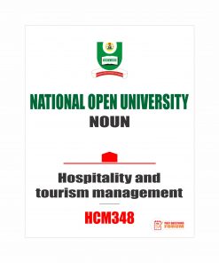 HCM348 - Hospitality and tourism management (october-2019)