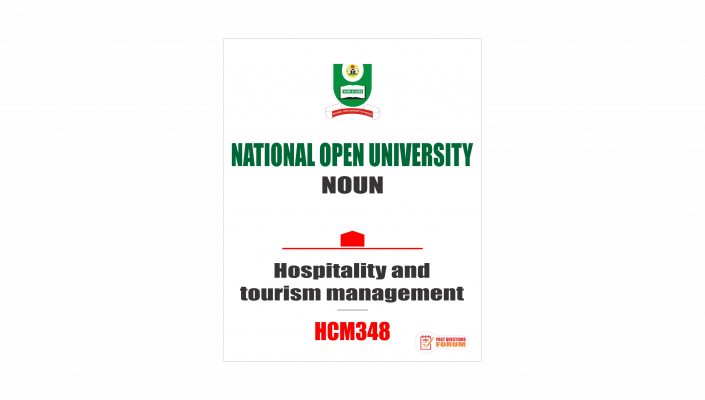 HCM348 - Hospitality and tourism management - Past Questions Forum