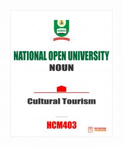 HCM403 - Cultural Tourism (october-2019)