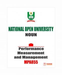 MPA855 - Performance Measurement and Management (october-2019)