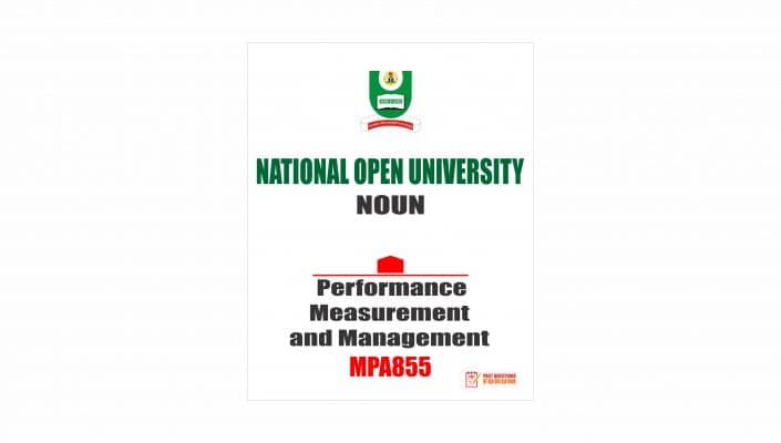 MPA855 - Performance Measurement and Management - Past Questions Forum