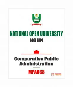 MPA868 - Comparative Public Administration (october-2019)