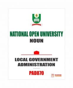 LOCAL GOVERNMENT ADMINISTRATION