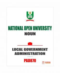 LOCAL GOVERNMENT ADMINISTRATION